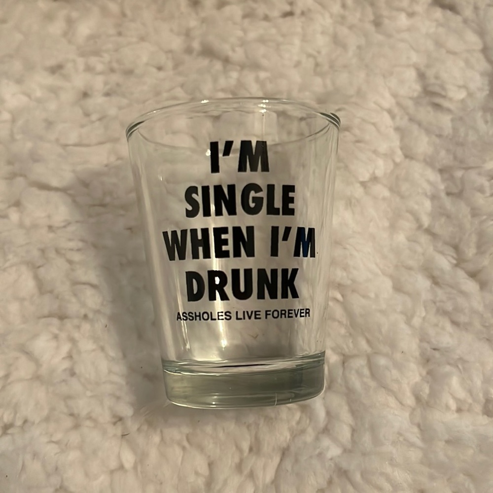 ALF "I'm Single When I'm Drunk" Shot Glass